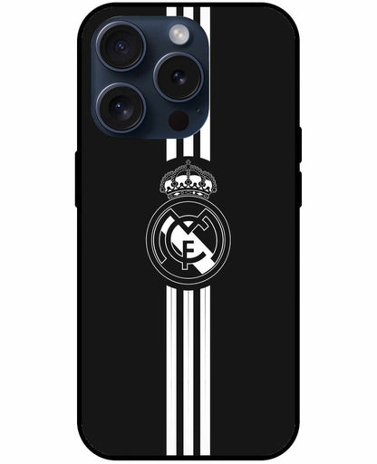 Real Madrid Black With White Stripes Original Glass Cover