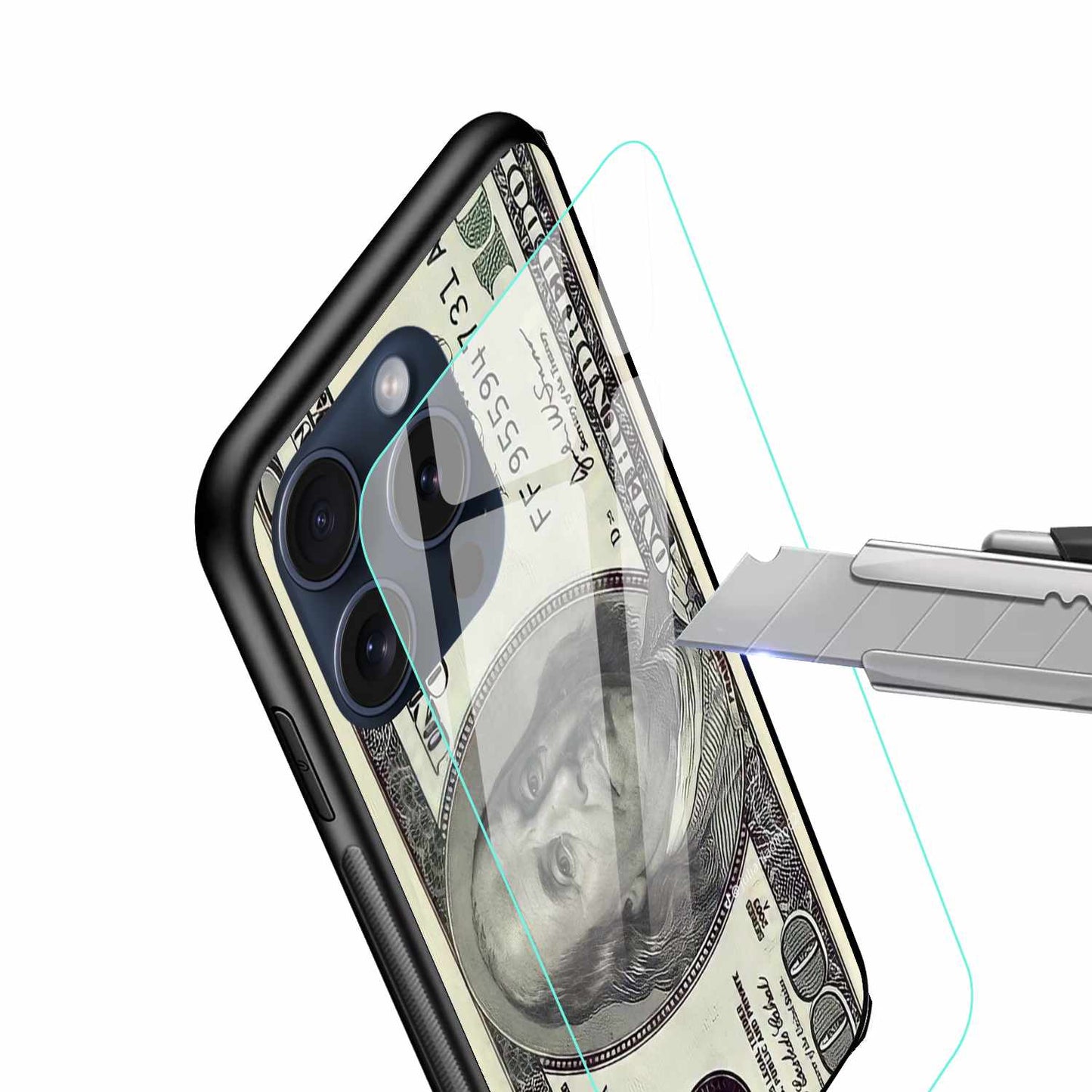 Money Vibes  $100 Benjamin Design  Original Glass Cover