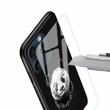 The Panda Dark Print Original Glass Cover