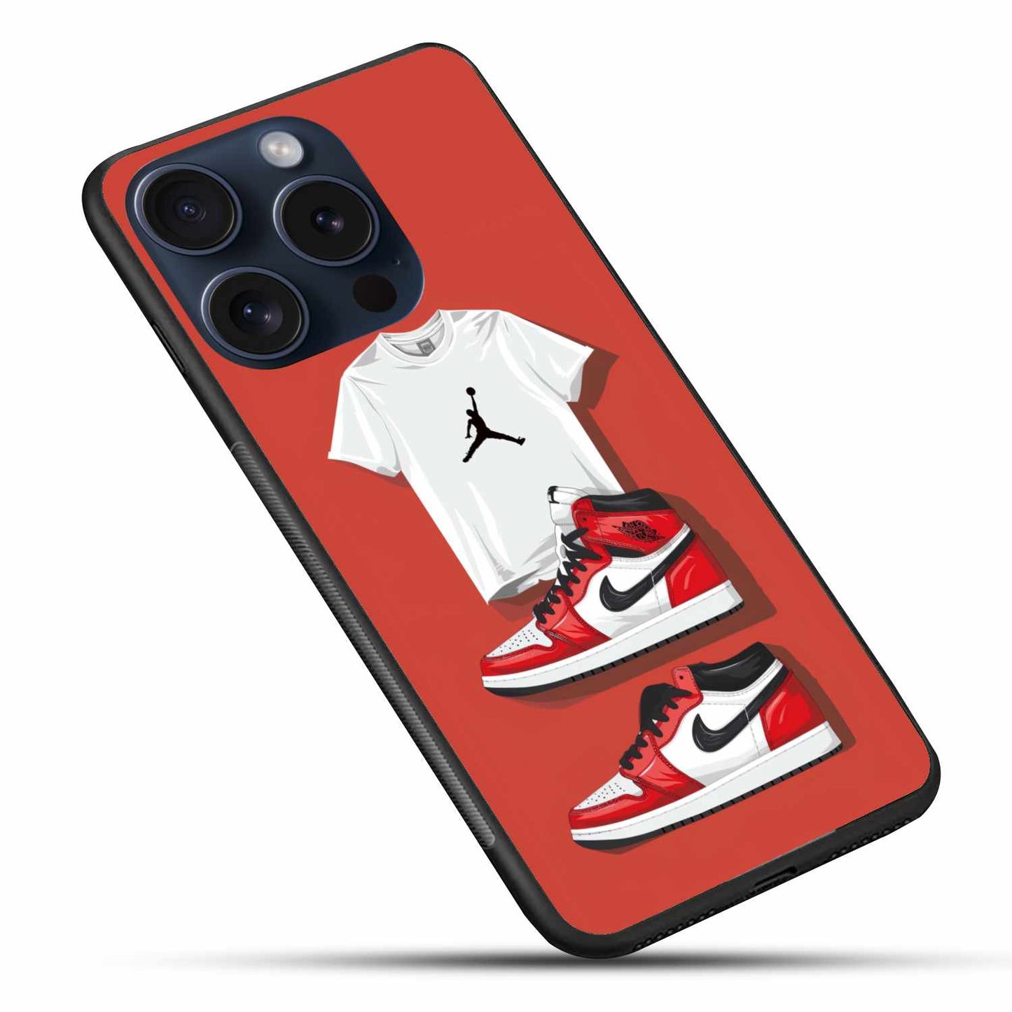 Nike Air Jordan Shoes And Tshirt Original Glass Cover
