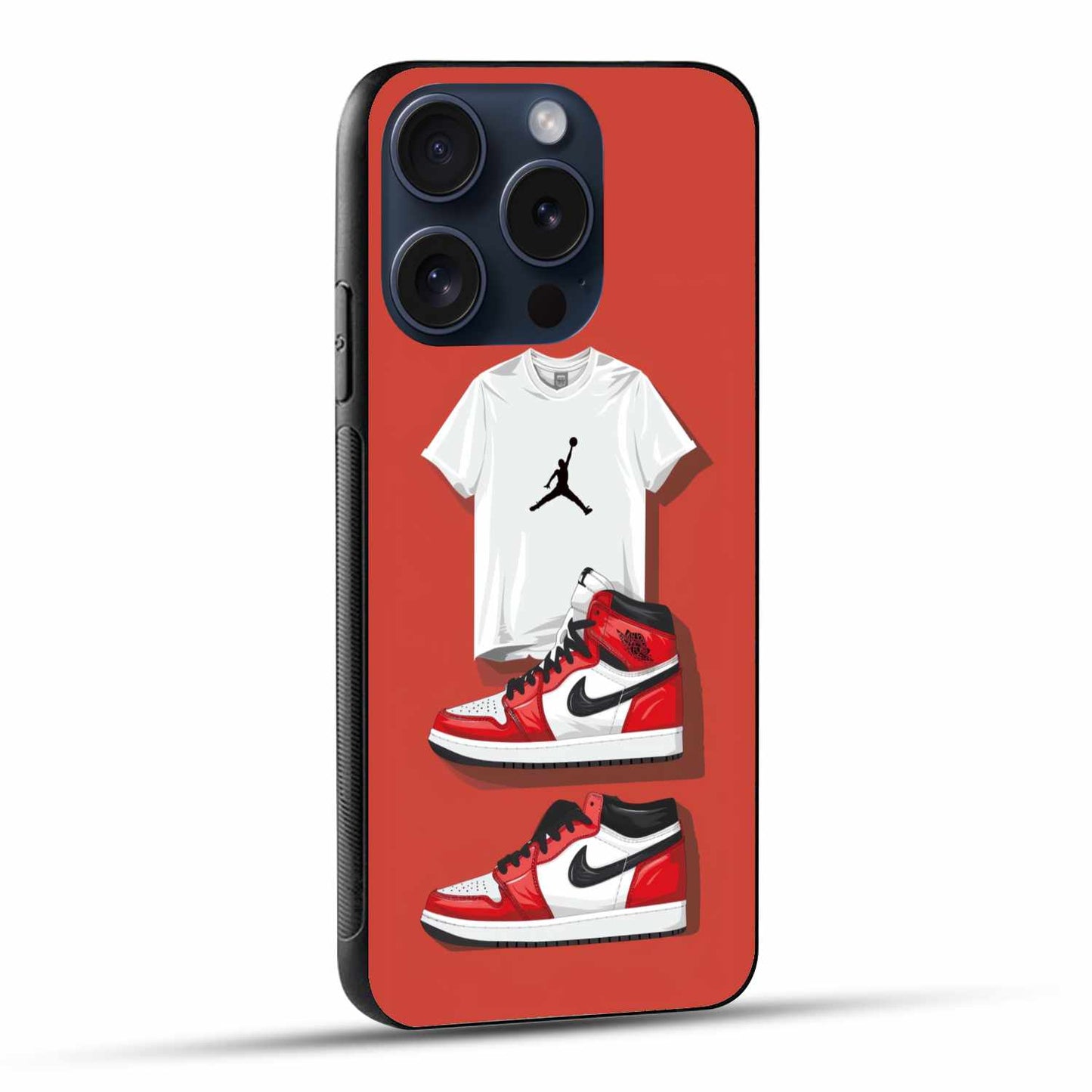 Nike Air Jordan Shoes And Tshirt Original Glass Cover