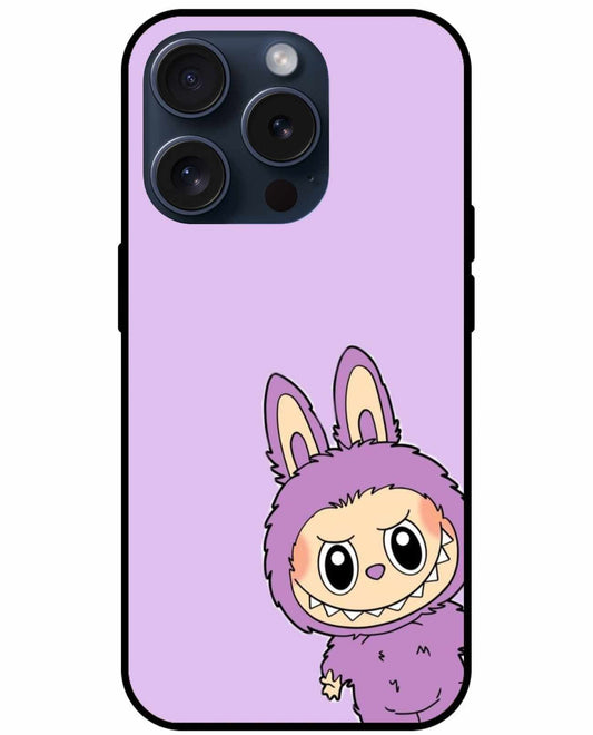 The Labubu  In A Purple Costume On A Light Purple Background Original Glass Cover