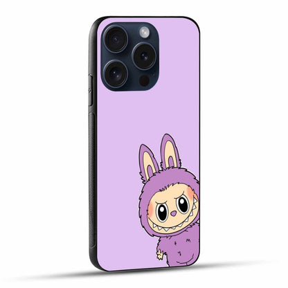 The Labubu  In A Purple Costume On A Light Purple Background Original Glass Cover