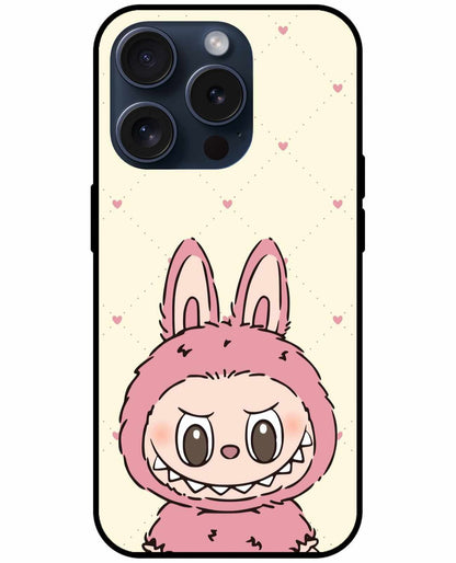 Cute & Quirky Labubu on Cream Background Original Glass Cover