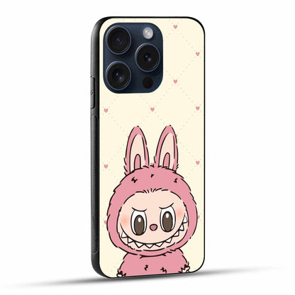 Cute & Quirky Labubu on Cream Background Original Glass Cover
