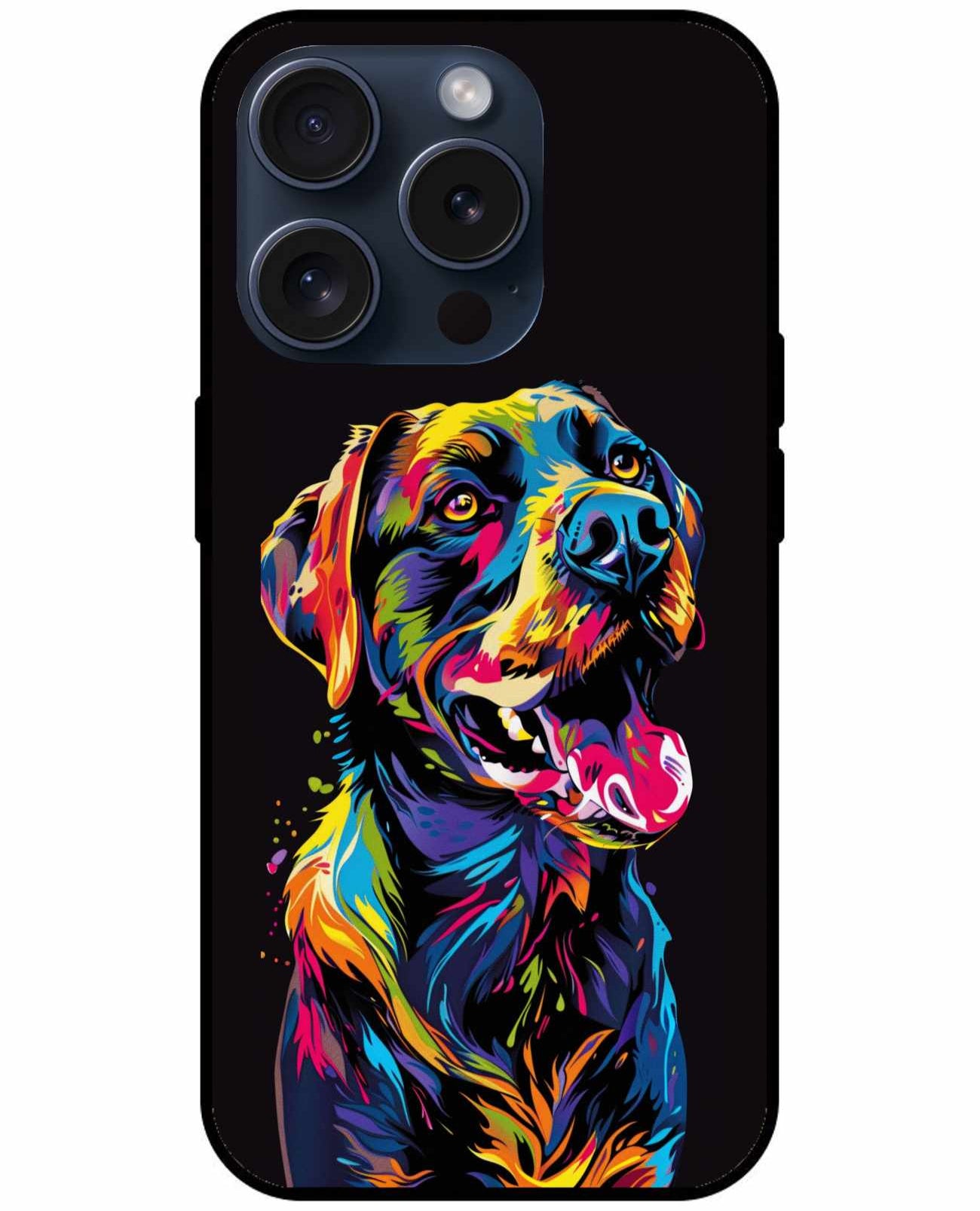 Neon Artistic Labrador Original Glass Cover