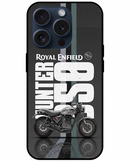 Royal Enfield Hunter 350 iPhone Original Glass Cover  – Classic Ride Edition