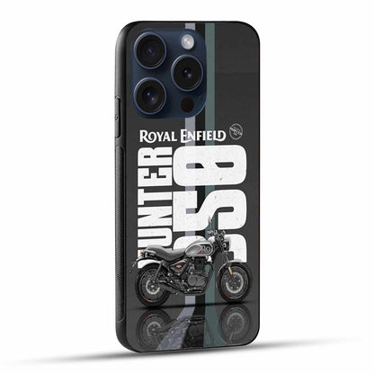 Royal Enfield Hunter 350 iPhone Original Glass Cover  – Classic Ride Edition