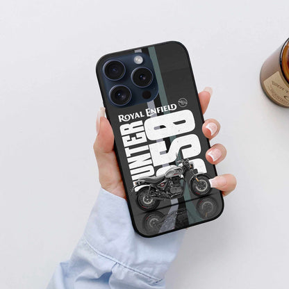 Royal Enfield Hunter 350 iPhone Original Glass Cover  – Classic Ride Edition