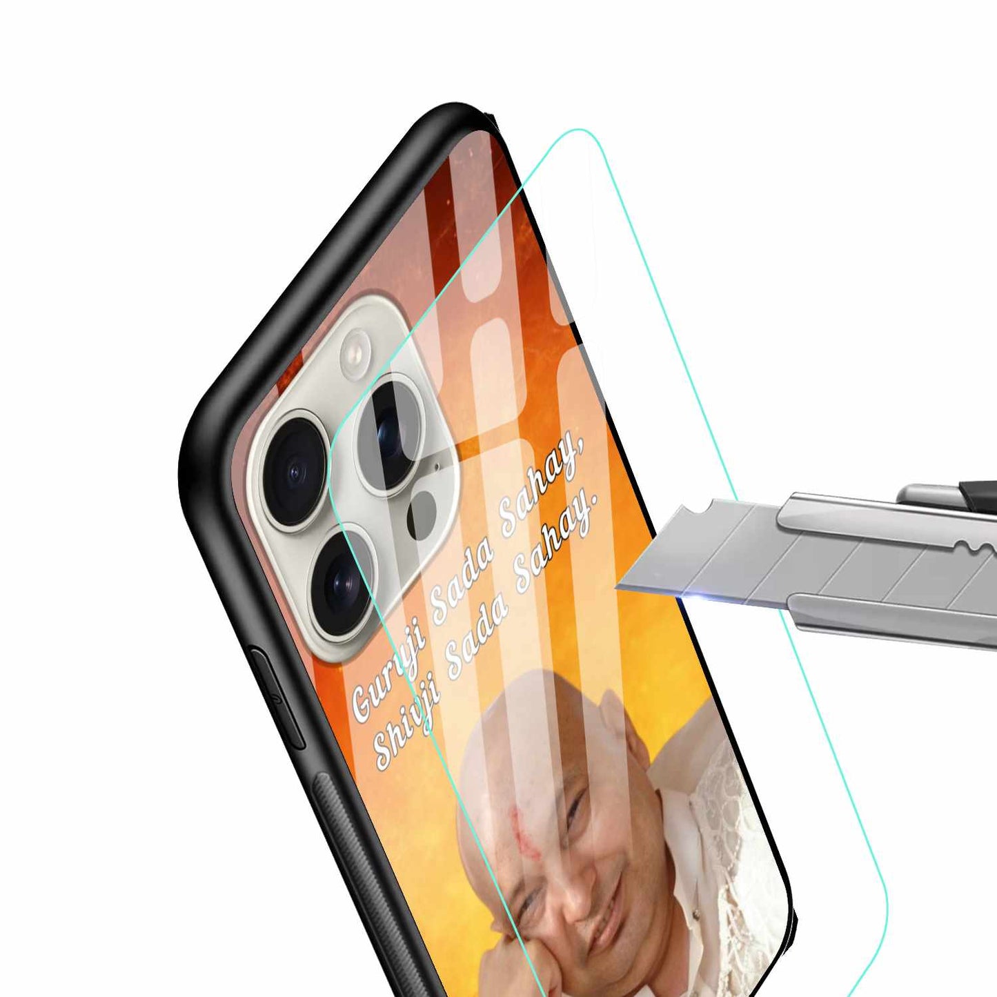 Guruji & Shivji Blessings iPhone Cover – Divine Protection