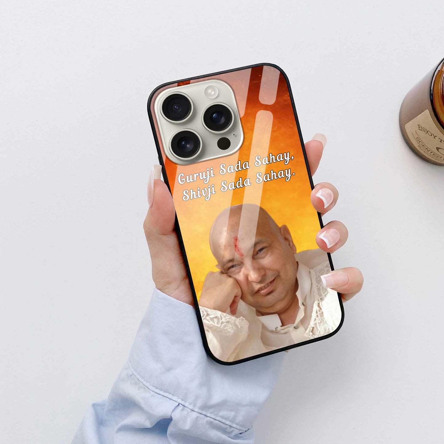 Guruji & Shivji Blessings iPhone Cover – Divine Protection