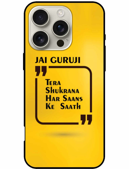Jai Guruji Gratitude iPhone Cover – Divine Thankfulness