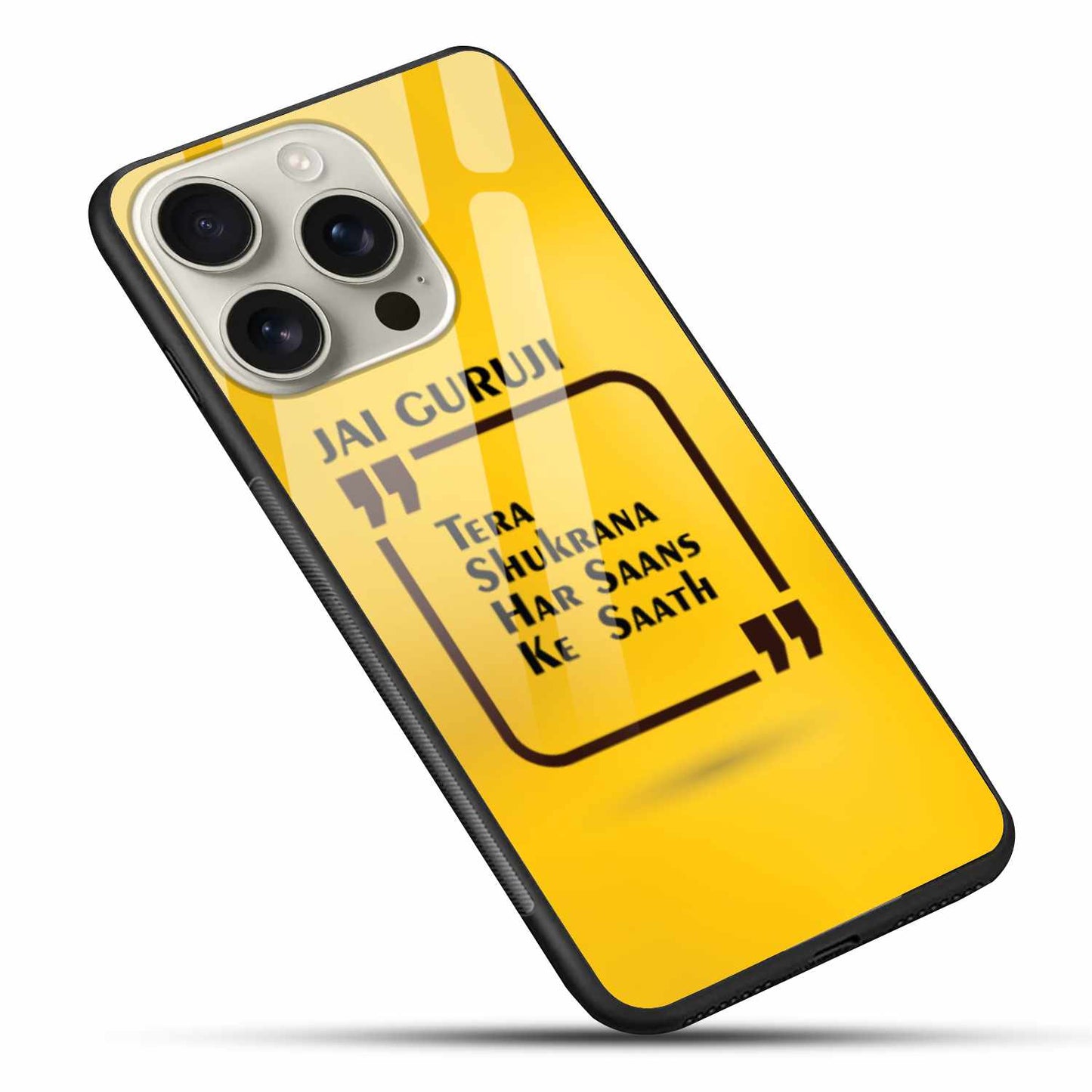 Jai Guruji Gratitude iPhone Cover – Divine Thankfulness