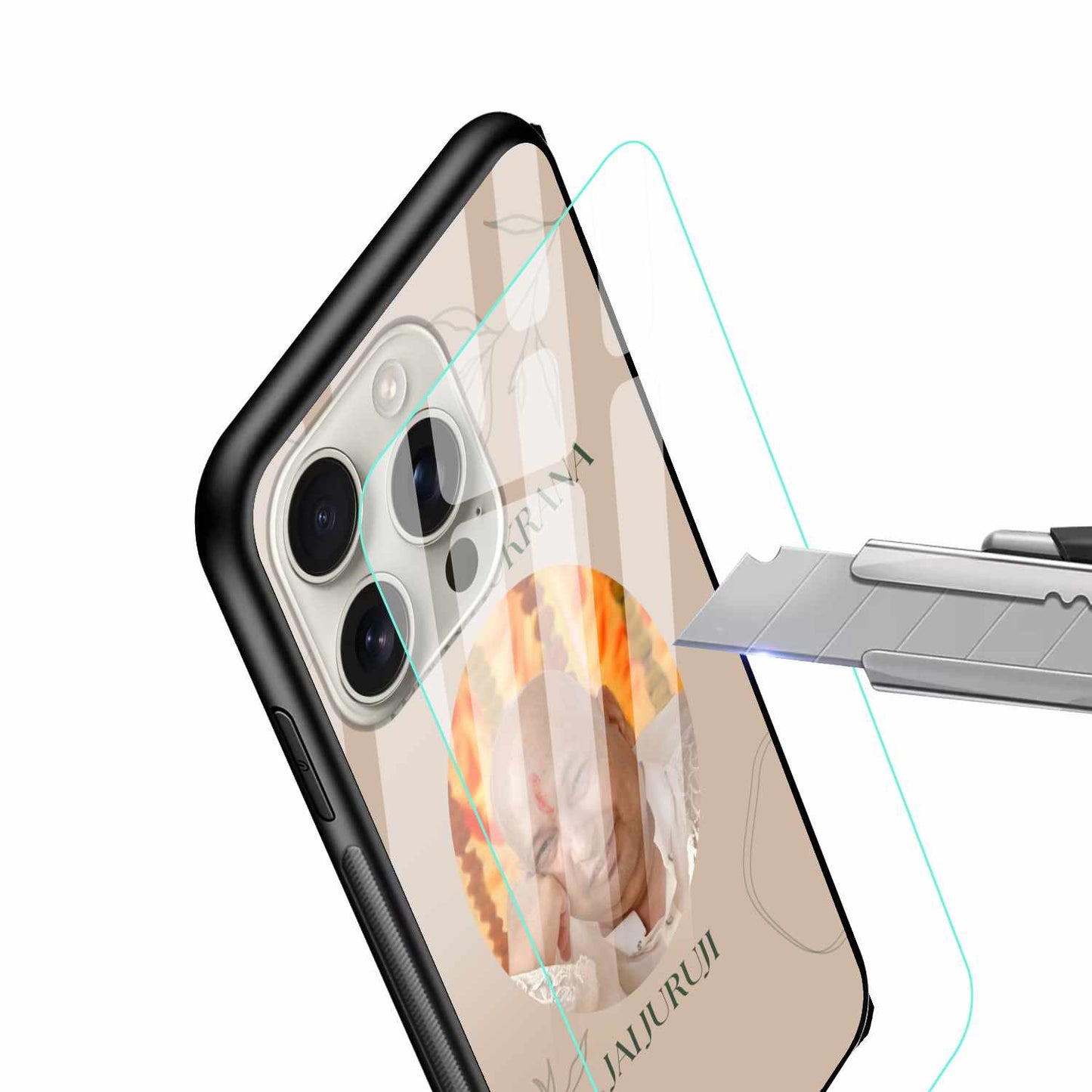 Jai Guruji Gratitude iPhone Cover – Divine Elegance
