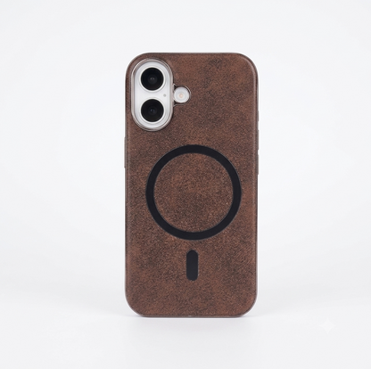 Luxury Leather Texture Magnetic Phone Cover - iPhone 15 Pro