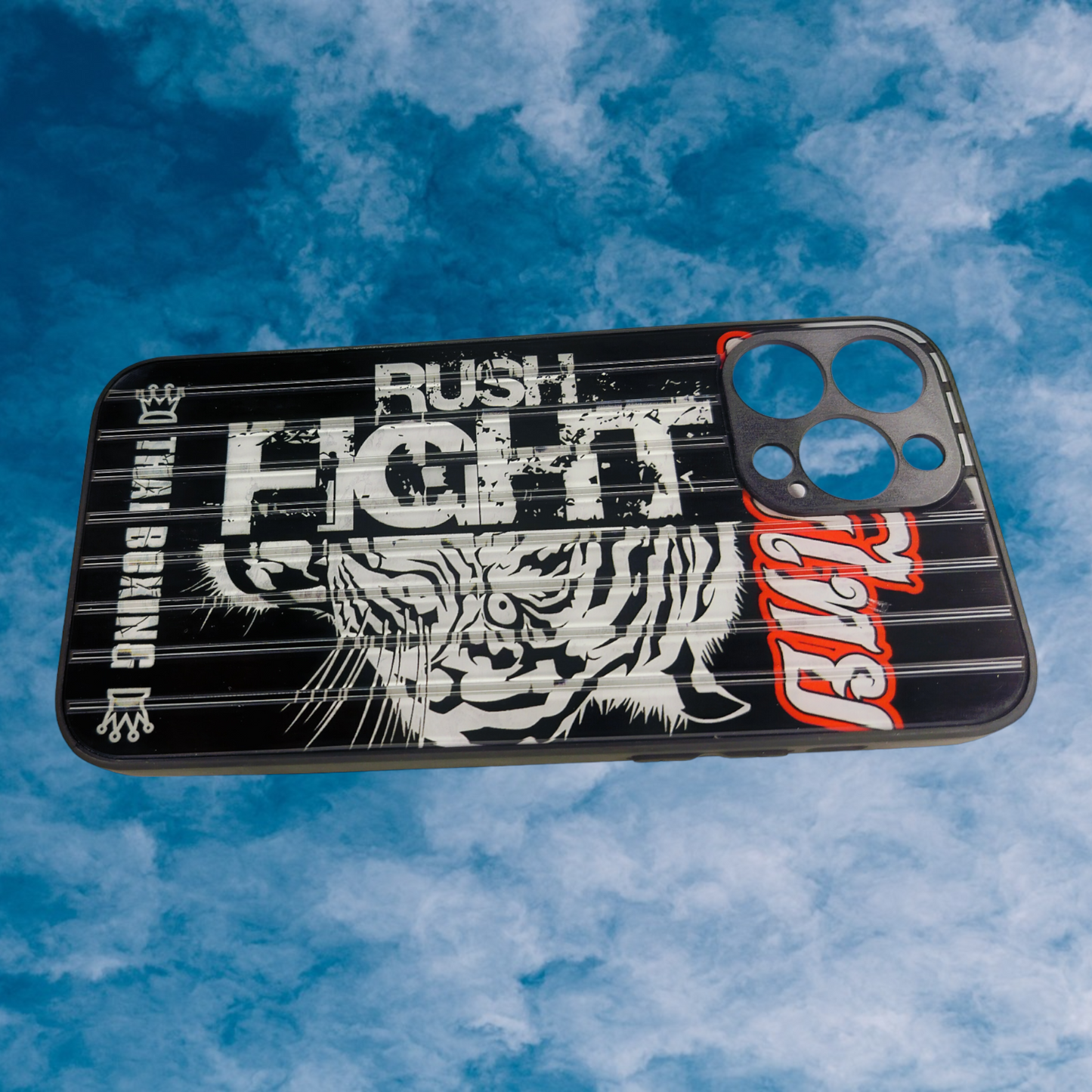 Rush Fight for Stylish Printed cover with sillicon fibre, Bubble corner drop protection