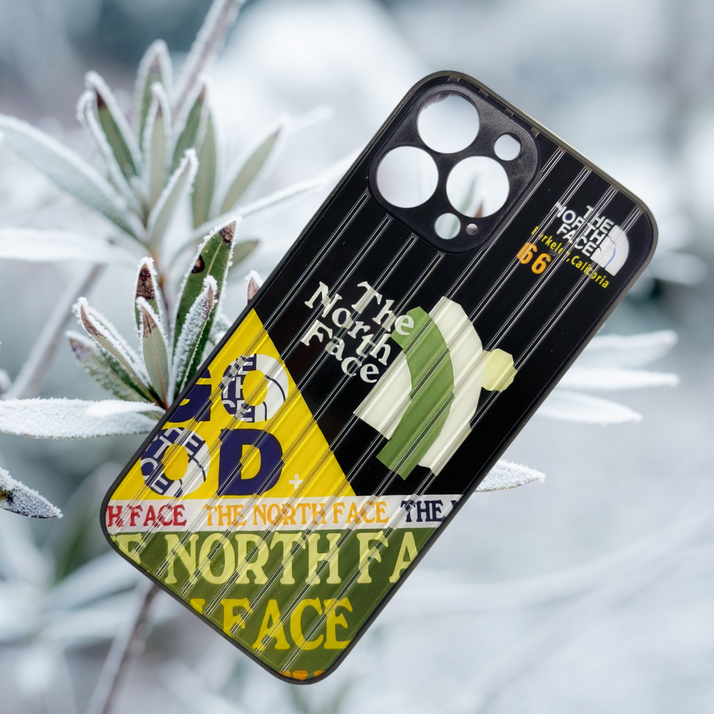 North Face for Stylish Printed cover with sillicon fibre, Bubble corner drop protection