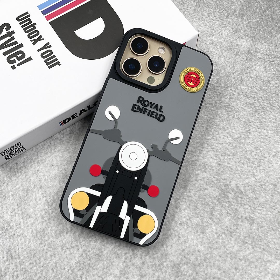 Royal Enfield Bullet Legacy iPhone Case 🏍️ | Stylish Biker Back Cover for Riders