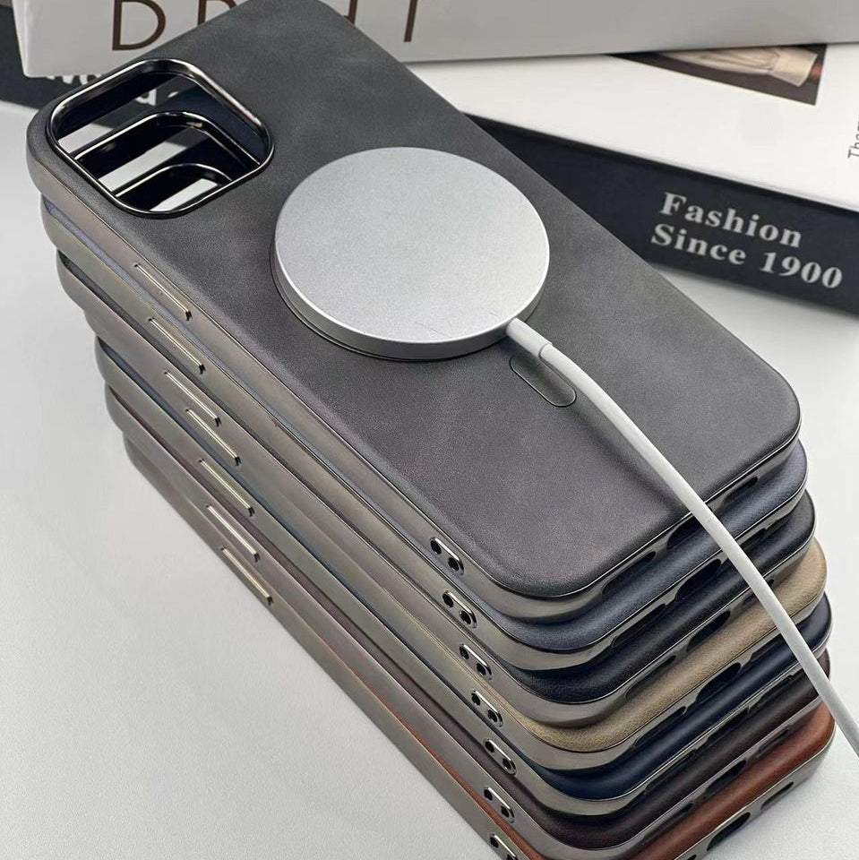 Premium MagSafe Leather iPhone Cases – Stylish & Functional