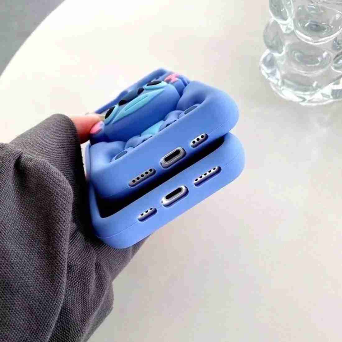 Cute 3D Stitch Silicone Case for iPhone – Soft, Shockproof & Stylish