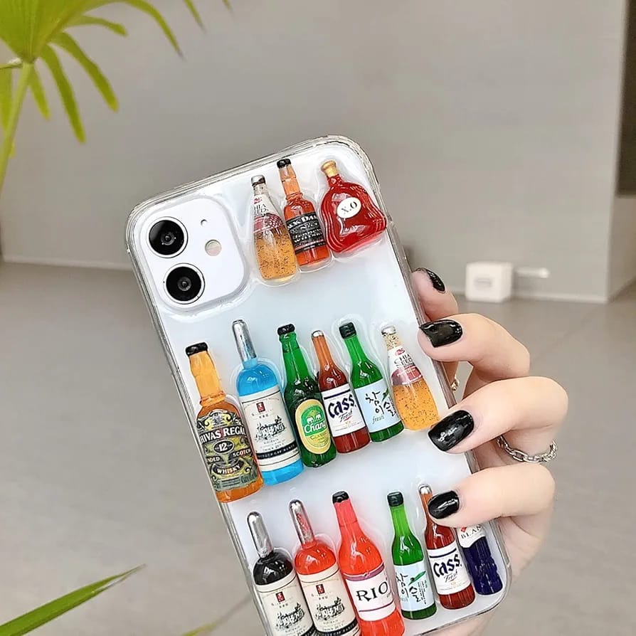 Alcohol 3D Mini Bottle iPhone Case – Pop, Style & Cheers in Your Pocket!