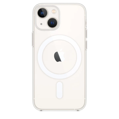 Stylish transparent Magsafe cover with wireless charging support, Bubble corner drop protection